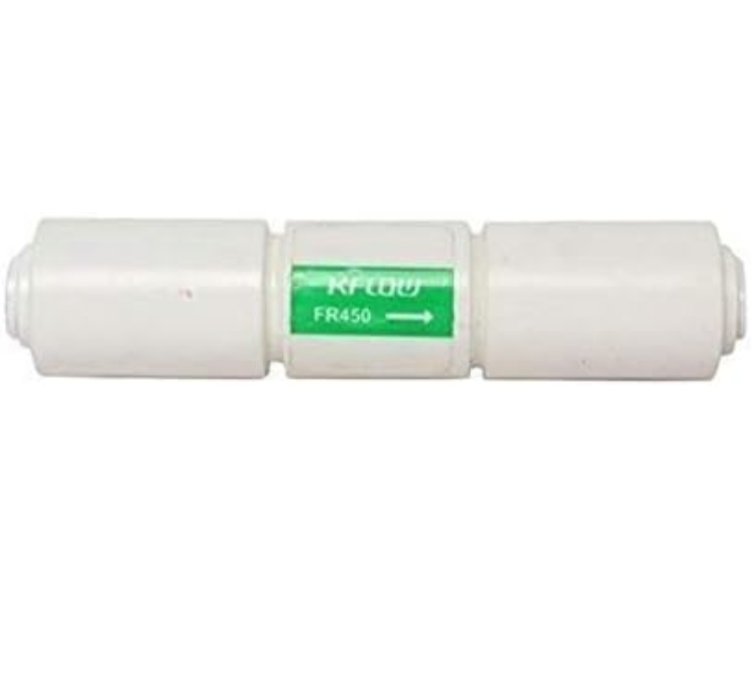 Laninfosys Ro Kflow Plastic RO FR (Flow Restrictor) 450-1 Piece Suitable for All RO Water Purifier 1/4 tubeing