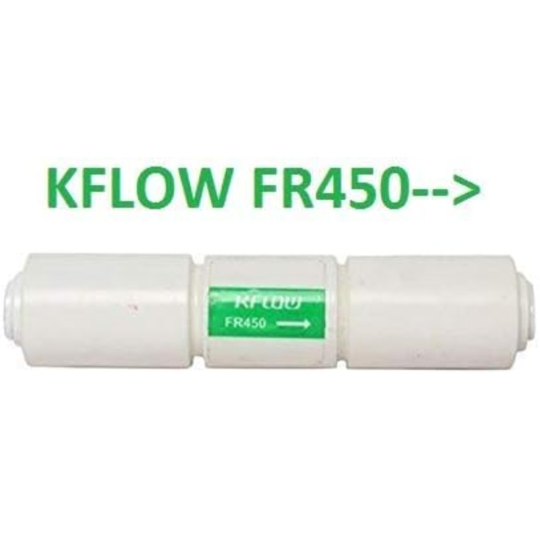 Laninfosys Ro Kflow Plastic RO FR (Flow Restrictor) 450-1 Piece Suitable for All RO Water Purifier 1/4 tubeing
