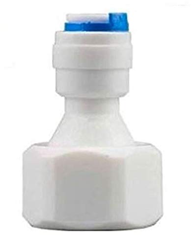 Goodlife Aqua Ro Direct Inlet Quick Valve Straight Connector 1/2" Female Thread ? 1/4" Push fit For RO water Purifiers